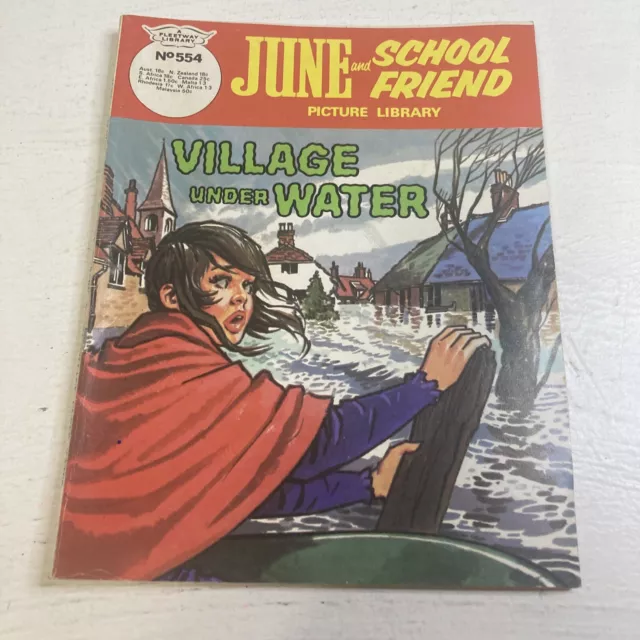 June And School Friend Picture Library Paperback Comic No. 554 Village Under Wat