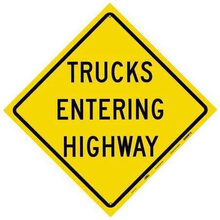 Condor 60Mm12 Reflective Aluminum Traffic Sign, 24 In H, 24 In W, Aluminum,