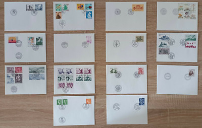 Suède Sverige Sweden 14 enveloppes 1er jour FDC 1978