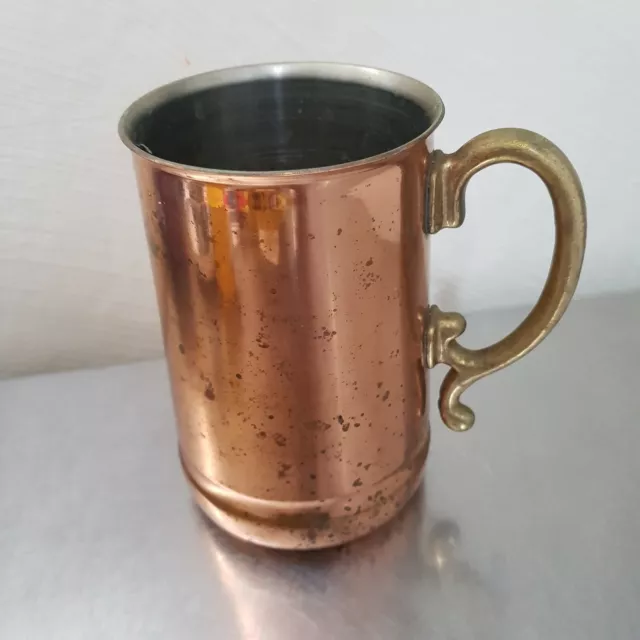 Vintage Copper and Brass Tankard