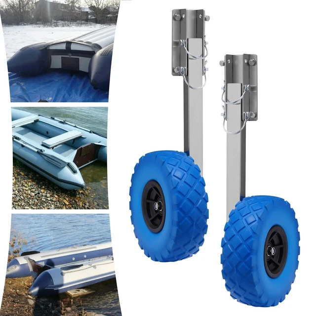 Chariot De Mise à L'eau Pliable Pour Bateau - Remorque à Main, Roues Air 260mm, Neuf