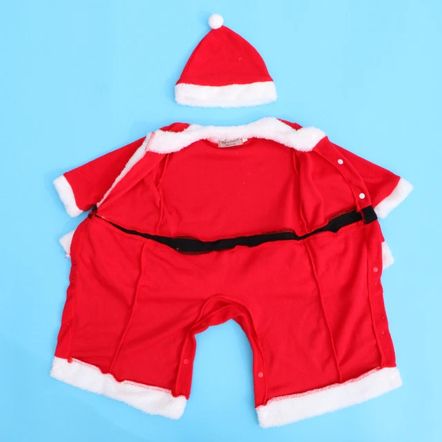 1 set costume da Babbo Natale bambini altezza 75 cm festa festa festa cosplay cappello e