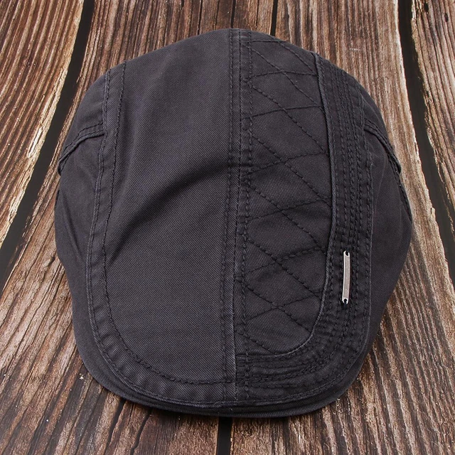 Casquette Plate En Coton Pour Hommes Ivy  Chapeau   Cabbie