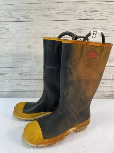 Black Diamond FireBreaker Firefighter Men’s Black Boots Size 10.5 Medium