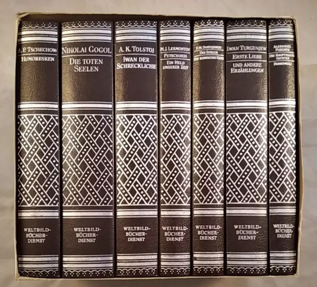 Die große Bibliothek der russischen Klassiker. In 7 Bänden im Schmuckschuber. Di