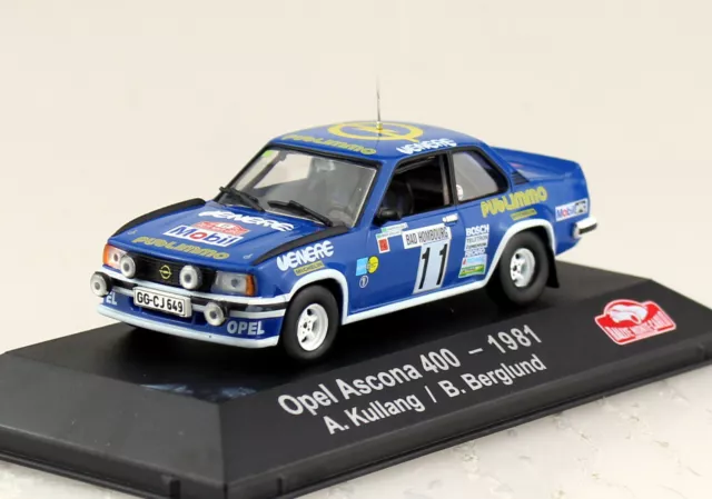 Opel Ascona 400 Rally Monte Carlo 1981 #11 1:43 Atlas Modellauto 23