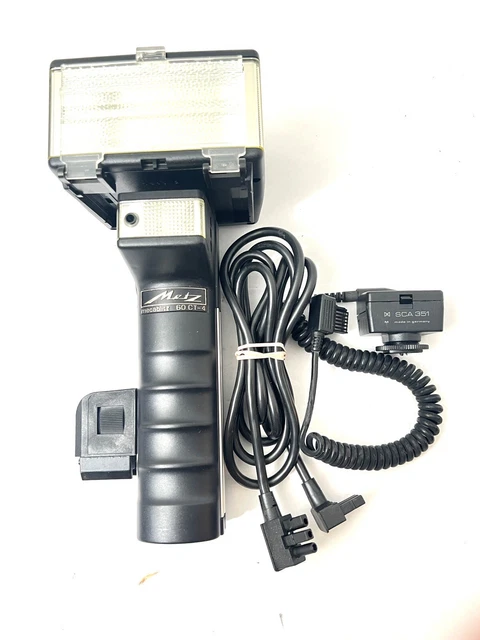 Metz 60 CT-4 Hammerhead Flash Head SCA 351 Shoe & Power Cord