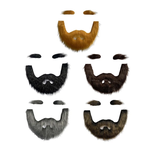 4 Sets Faux Sourcils Barbus Enfant Fake Moustaches Halloween