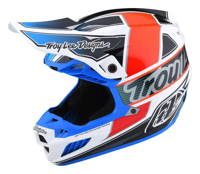 Troy Lee Designs Tld Se5 Composite Motocross Helmet - Team Orange Blue