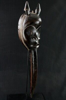 Art Africain Ethnographique Tribal - Masque Dan Mahou au  très long Bec - 69 Cms