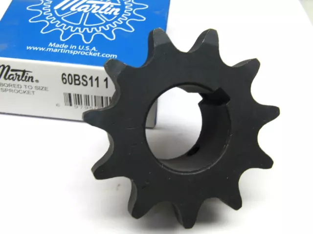 Martin Sprocket 60BS11 1-1/4 #60 11 Teeth, 1-1/4" Keyed Bore