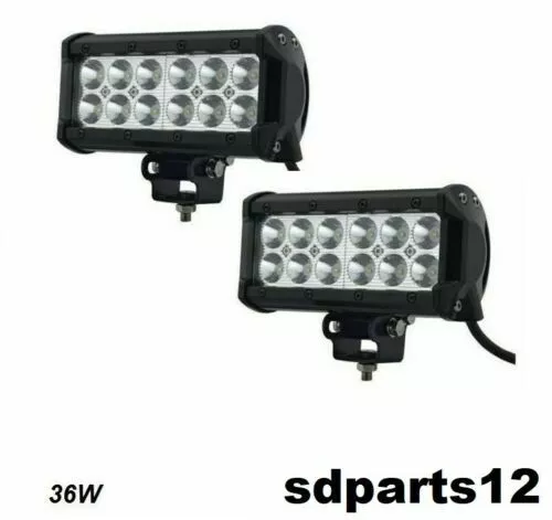2x Barres Lumineuses LED Phares De Travail 12-24V 3360 Lumens 36W Camion VTT