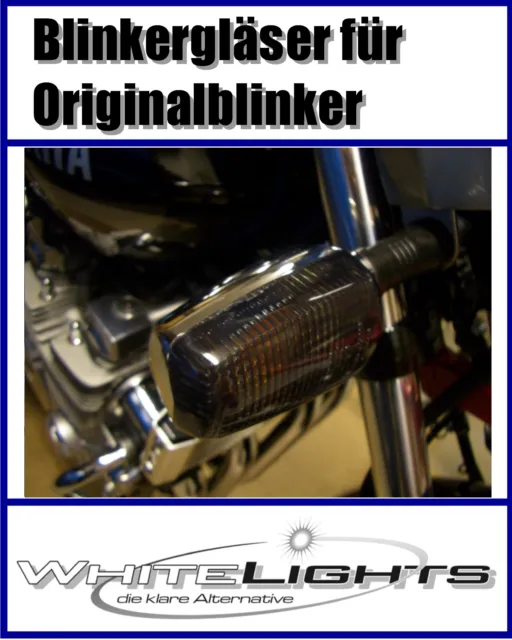 schwarze Blinker Yamaha XJR 1200 XJR 1300 smoked signal lenses 4PU RP02 RP06