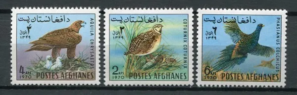 Afghanistan 1970 Vögel Greifvogel Birds of Prey 1082-1084 Postfrisch MNH