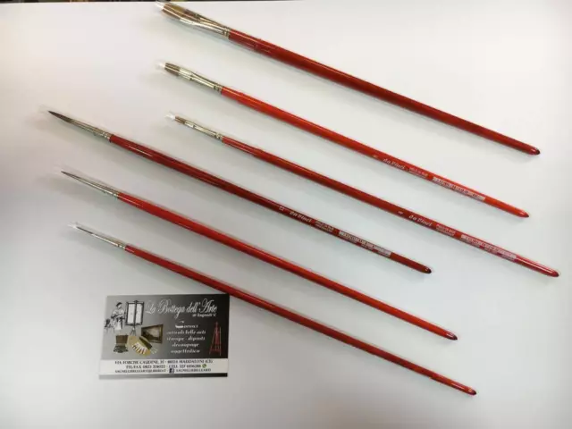 Set Da 6 Pennelli Da Vinci Assortiti In Pelo Di Bue-Rindshaar - Serie 1687-1887