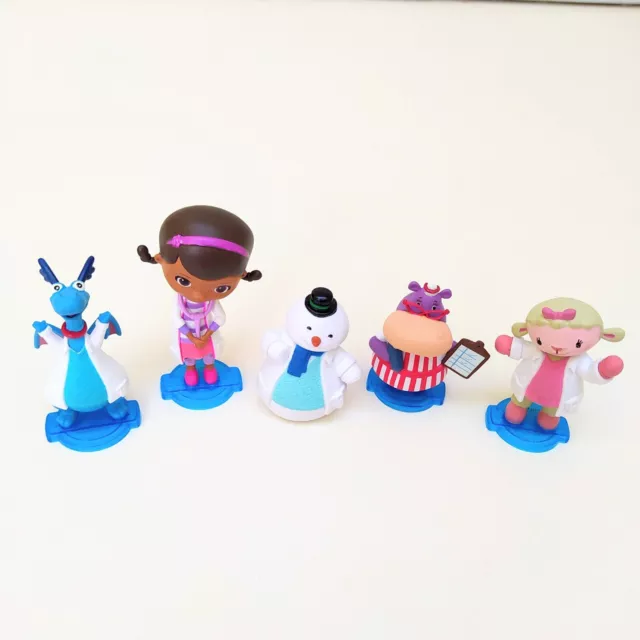 Just Play Doc McStuffins 3" Figure Playset 5 Piece Lamb, Hippo, Dragon, Snowman