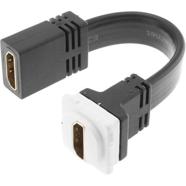 PRO2 Flexible Female Hdmi To Hdmi Fem Cable Insert for Clipsal Wall Plate 05Bc6T