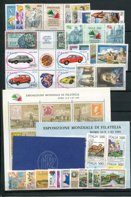 Italy 1985 Comple  Commemorative Year Mint Never Hinged ** Lot 40 Stamps Sheets