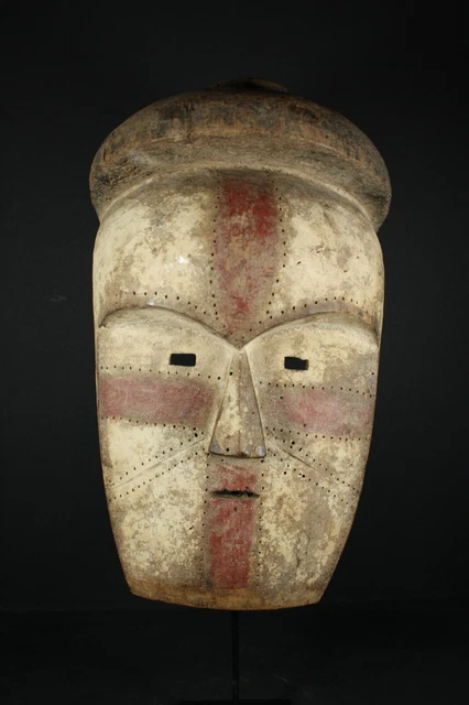 African NGONTANG Face Mask - FANG Gabon, TRIBAL ART AFRICAN ART PRIMITIVE