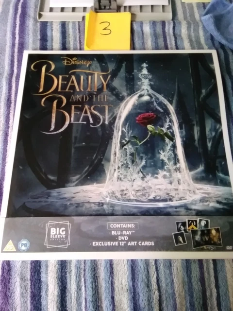 Disney Beauty and The Beast 2017 Live Action + 4 x 12" artwork - blu-ray but dvd