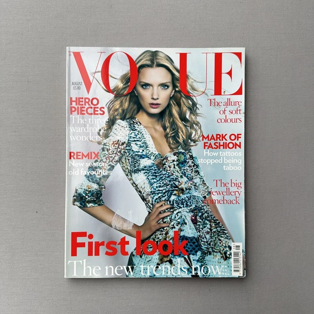 Magazine 2008 BRITISH VOGUE MAGAZINE August 2008 Lily Donaldson English UK Inited ...