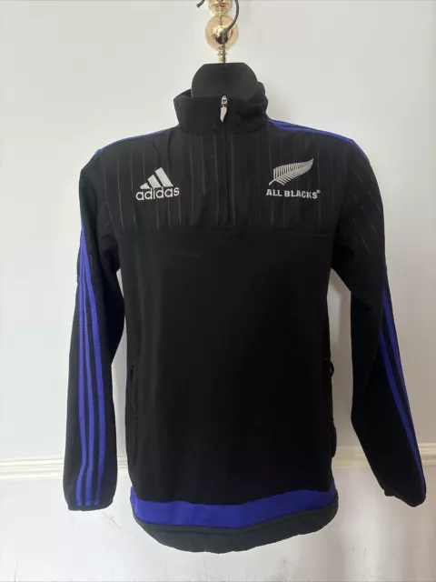 2015 Adidas New Zealand All Blacks Climawarm 1/4 Zip Training Fleece M Medium
