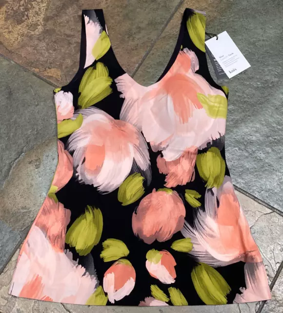 623 KNIX LUXE LIFT TANK S Floral Removable Pads Shaping Cami Evolution Tank NWT