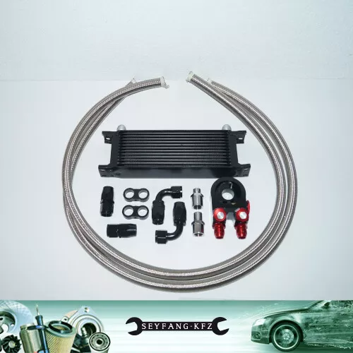 Ölkühler Kit Komplettset 13 Reihen mit Thermostat Ford Focus Escort Fiesta