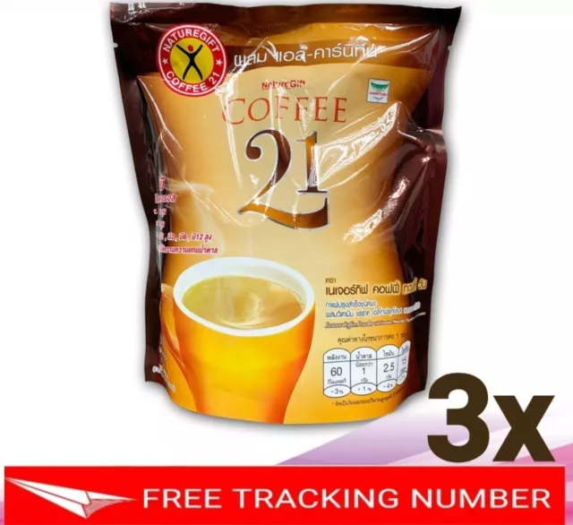 3x Naturegift Coffee 21 Slimming Weight Loss Management Low Fat L Carnitine Plus