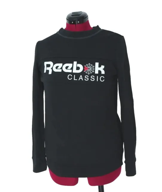 REEBOK Sweatshirt Herren S Slim Classic Black