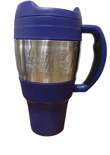 Bubba Travel Keg 34 oz 1 L Stainless Steel Insulated Mug Blue Coffee Tea Soup