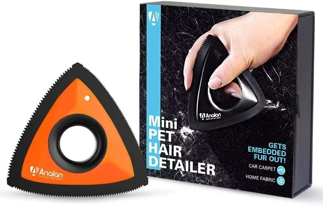 Analan Mini Pet Hair Remover for Car Detailing Supplies,Carpet Dog Hair Remover