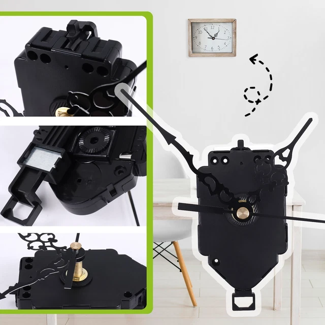 Mécanisme D’Horloge à Couple Élevé – Pour Grandes Horloges Murales, Aiguilles Jusqu’à 450 Mm – Mouvement à Quartz