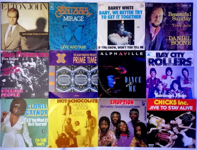 Hits der 70er bis Anfang der 80er Jahre! Rock und Pop Singles zum Auswählen!