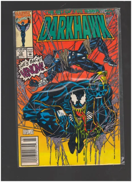 Darkhawk #13 Vol. 1 Marvel Comics 1992 'Venom Cover'