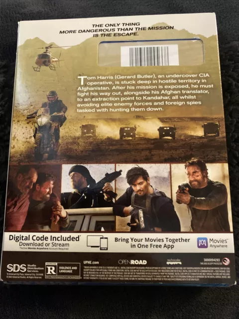 Kandahar (Blu-ray + DVD + Digital, 2023) New With Slipcover Gerard Butler 2
