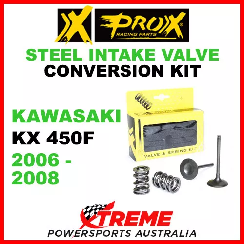 ProX Kawasaki KX450F KXF450 2006-2008 Steel Intake Valve & Spring Upgrade Kit