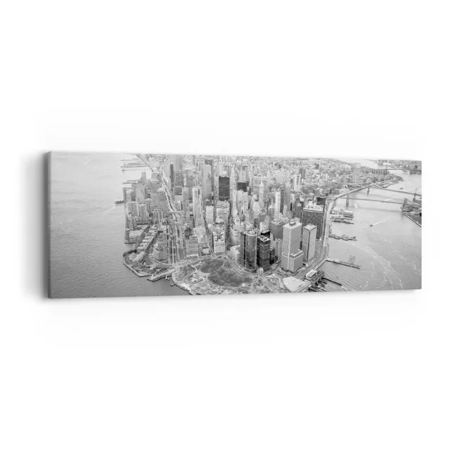 Impression sur Toile 90x30cm Tableaux Image Photo New York Paysage Architecture