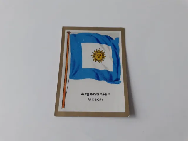 Altes Sammelbild, Argentinien, Flaggen der Welt, Constantin Dresden