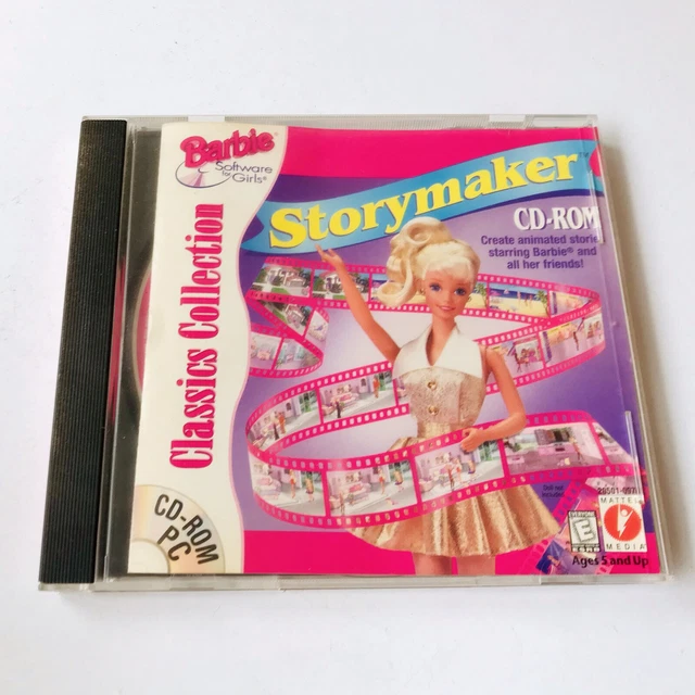 BARBIE PC Barbie Storymaker Computer Game CD rom Mattel 1996