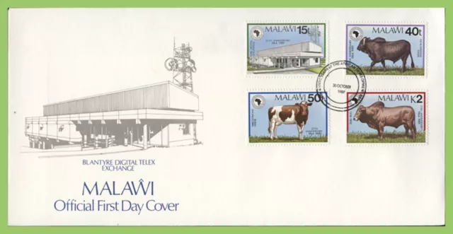 Malawi 1989 Digital Telex set on First Day Cover