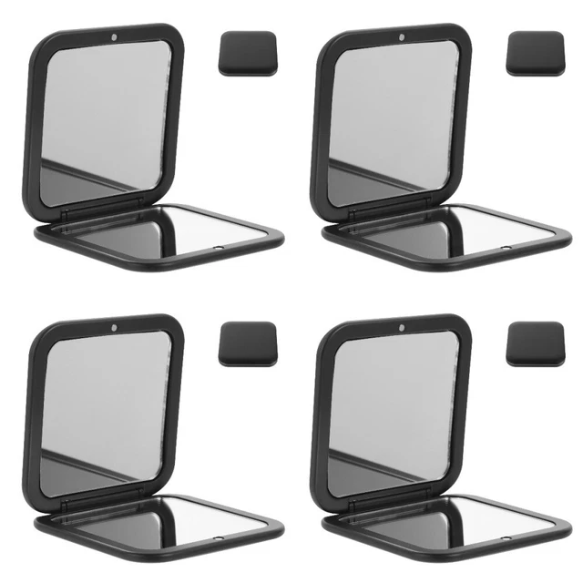 4 PCS Kompakter Reisespiegel Klappbarer Schminkspiegel Flip-Geldbörse Falten