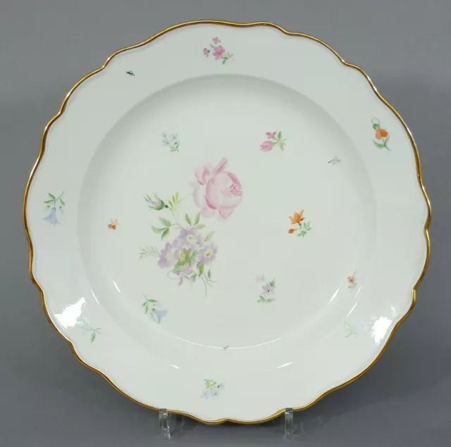 MT203 Großer Meissen Teller mit Blumen Dekor, D=31 cm, 1860-1924