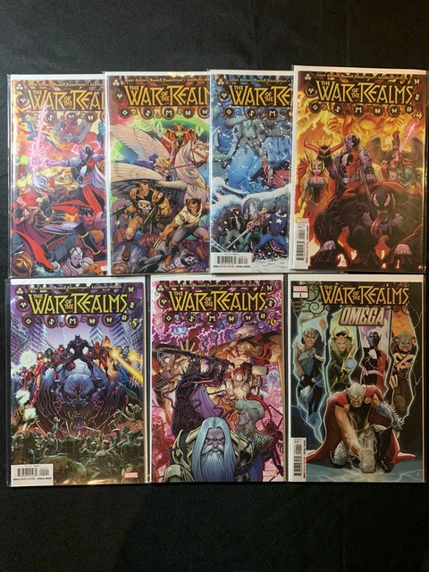 Marvel War of the Realms 2019 #1-6 + Omega NM/VF Complete Set Thor Avengers 2 3