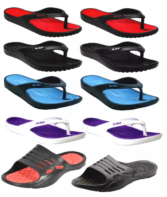 New Ladies Toe Post Flip Flops Womens Summer Pool Beach Flat Sandal UK Size 3-8