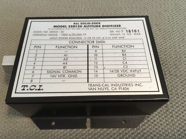 TRANS-CAL INDUSTRIES MODEL SSD120 Encoder As Removed EUR 56,86 ...