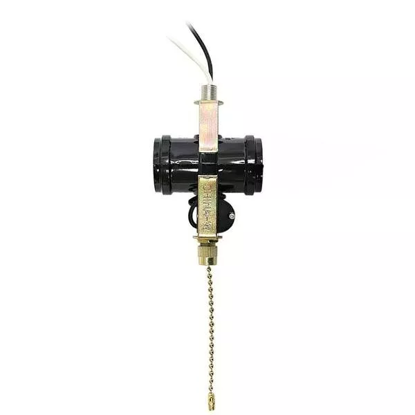 Leviton 2 Light Dual Double Socket Cluster Pull Chain Lamp holder 660W
