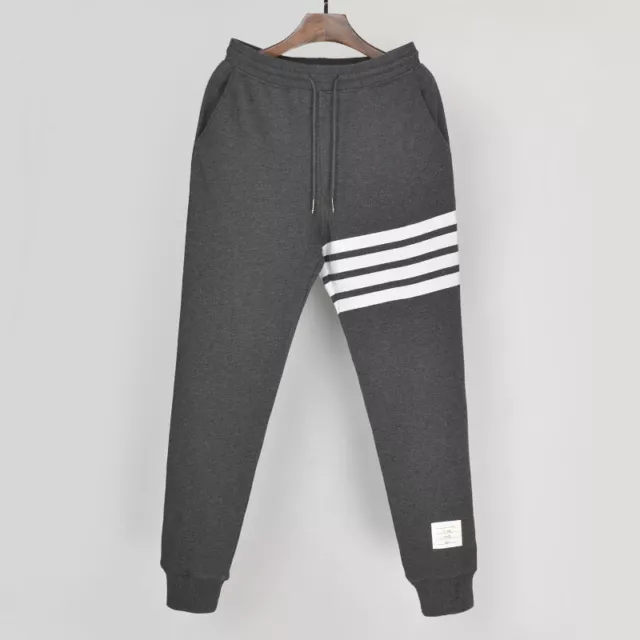 Mens Thom Browne Autumn Cotton Casual Sweatpants