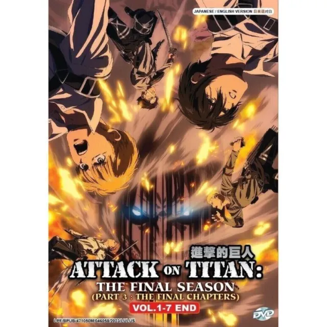 DVD Anime Attack On Titan: Final Season Part 3: Final Chapters (1-7 End) English