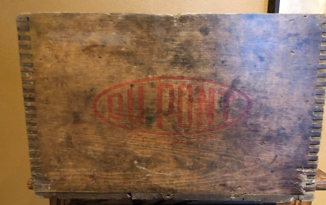 Vintage Dupont Red Cross Dynamite High Explosives Box 4